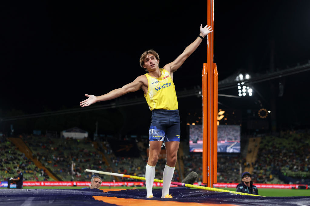 Sweden's Olympic, world and European pole vault champion Mondo Duplantis is due to compete in Lausanne ©Getty Images