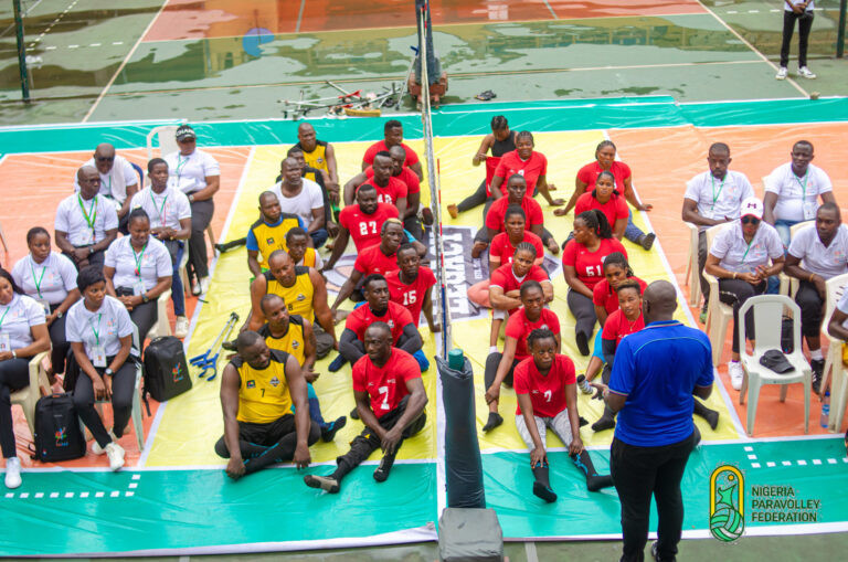 Coaches have worked directly with athletes on the course ©Nigeria ParaVolley Federation