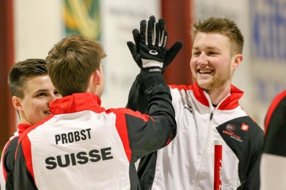 Switzerland are one of four teams tied at the top of the table in the men's competition ©WCF