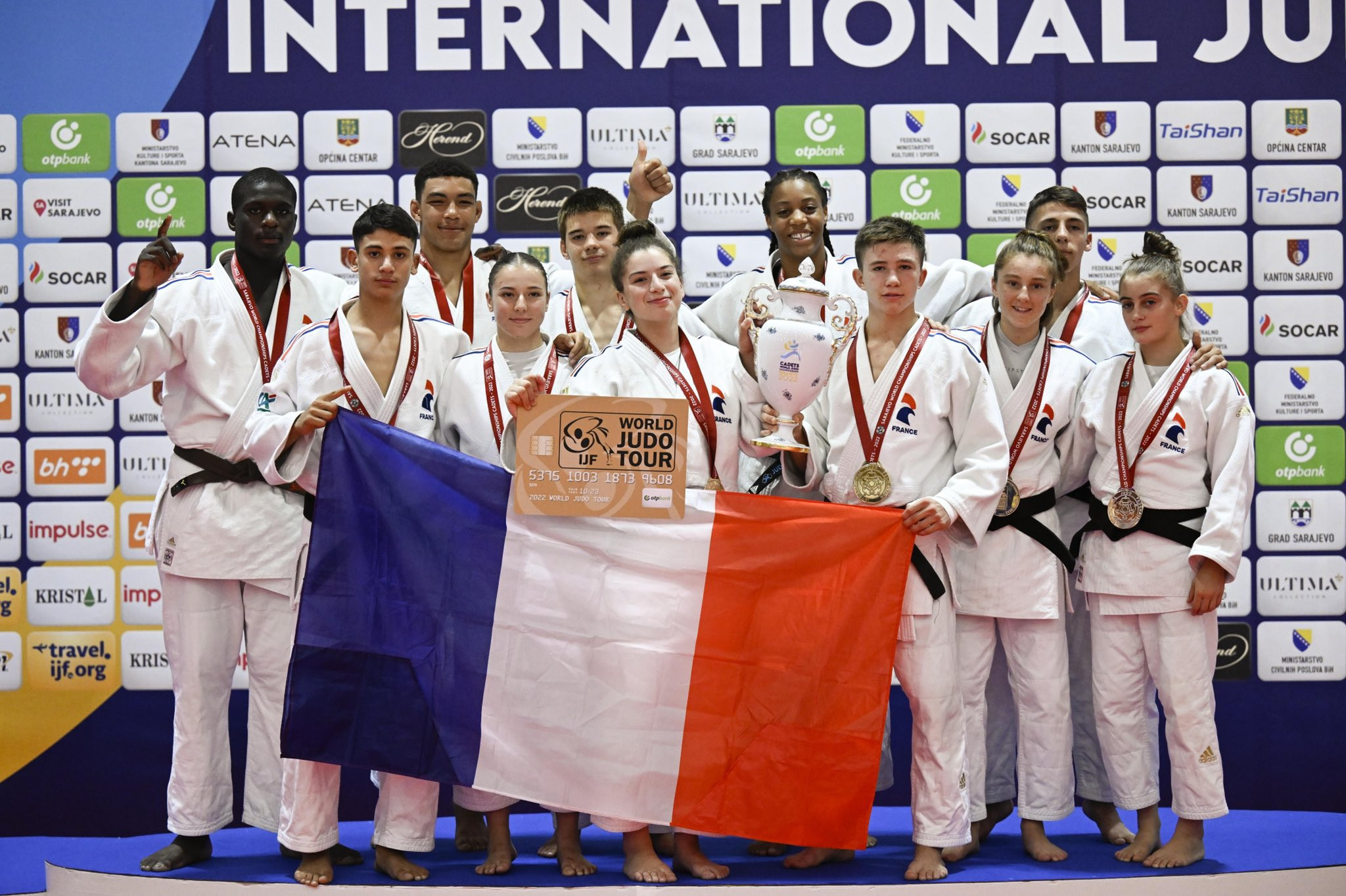 France were crowned mixed team champions on the final day of the World Judo Cadets Championships ©Getty Images