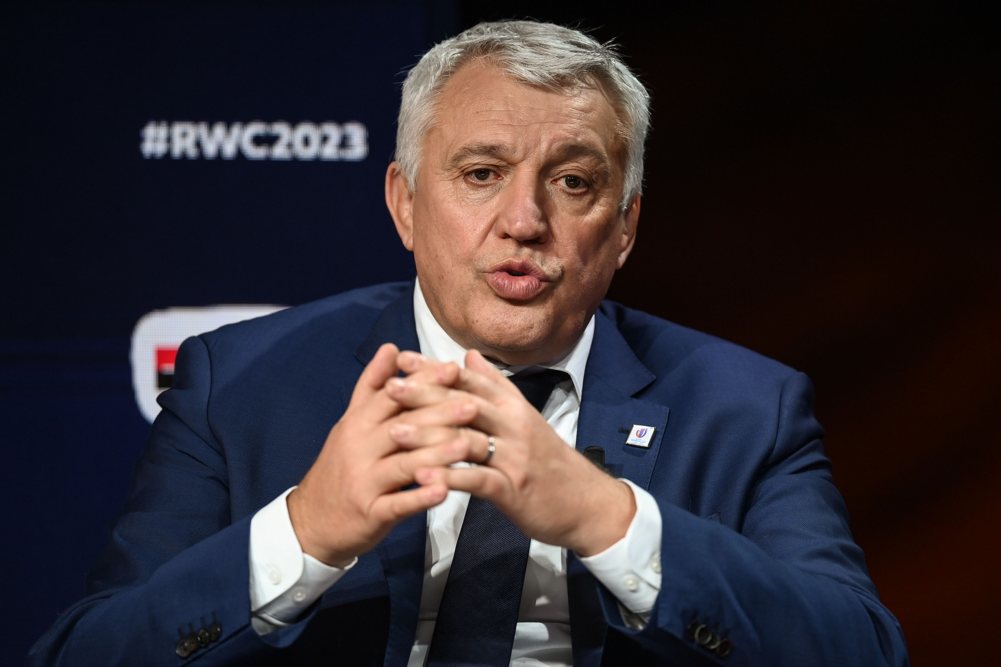 The 2023 Rugby World Cup chief executive Claude Atcher has been suspended ©Getty Images