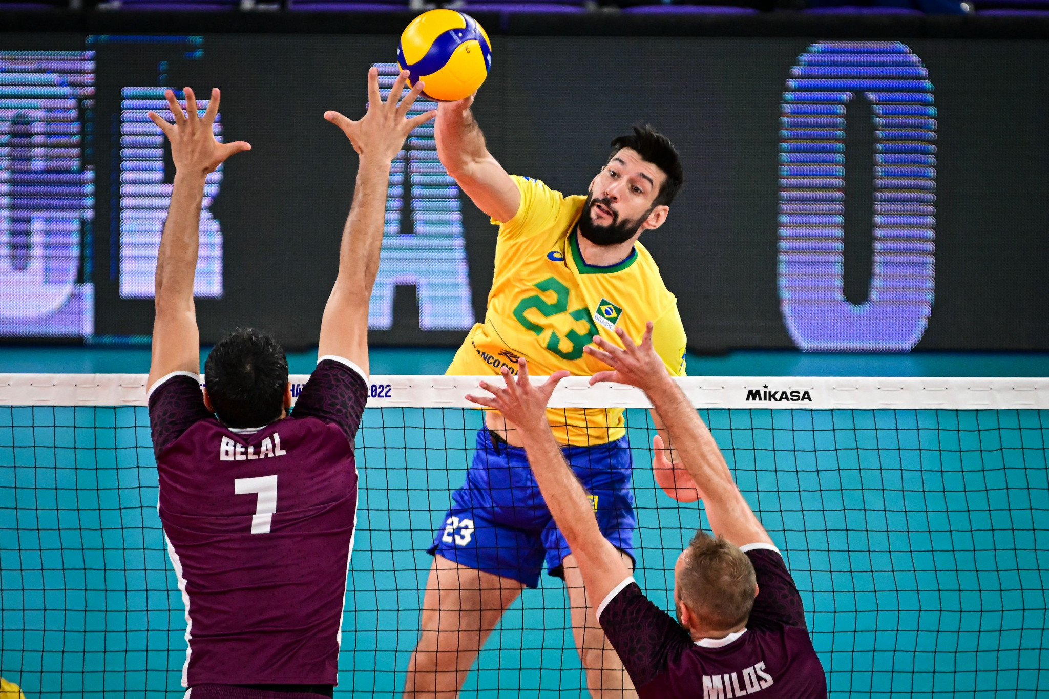Resende Gualberto Flavio bagged 10 points for Brazil against Qatar ©Getty Images