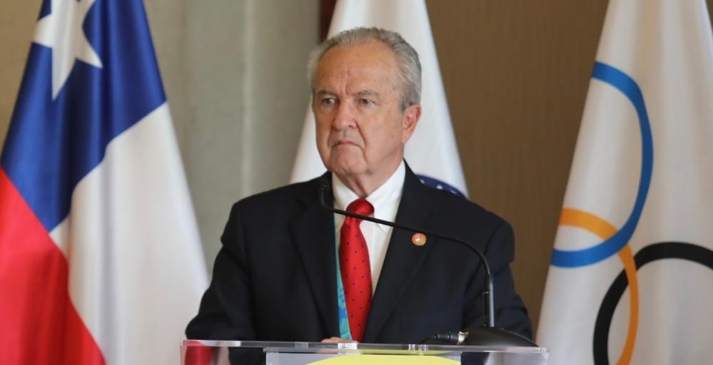 Chilean Olympic Committee President Miguel Ángel Mujica, picture, decided the Fair Play Award should be at Santiago 2023 with his Panathlon Chile counterpart Fernando Soto Sepúlveda ©Panam Sports