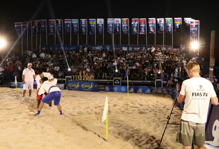 FIAS President praises beach sambo's level playing field after 12 teams win medals at World Championships