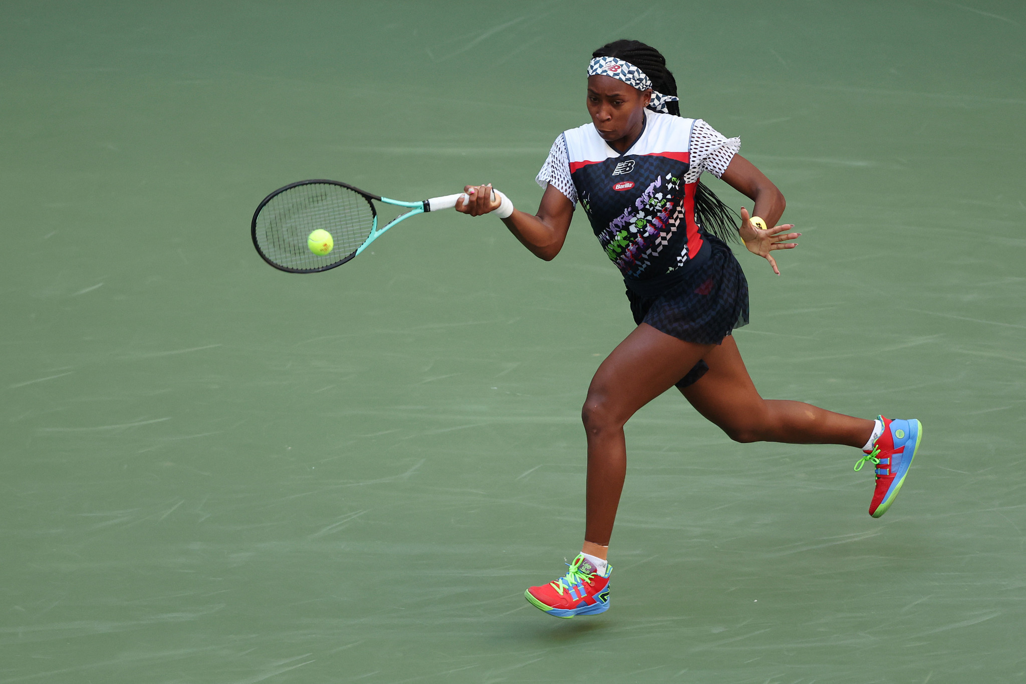 Coco Gauff claimed a straight sets win on Arthur Ashe Stadium in the women's singles second-round ©Getty Images
