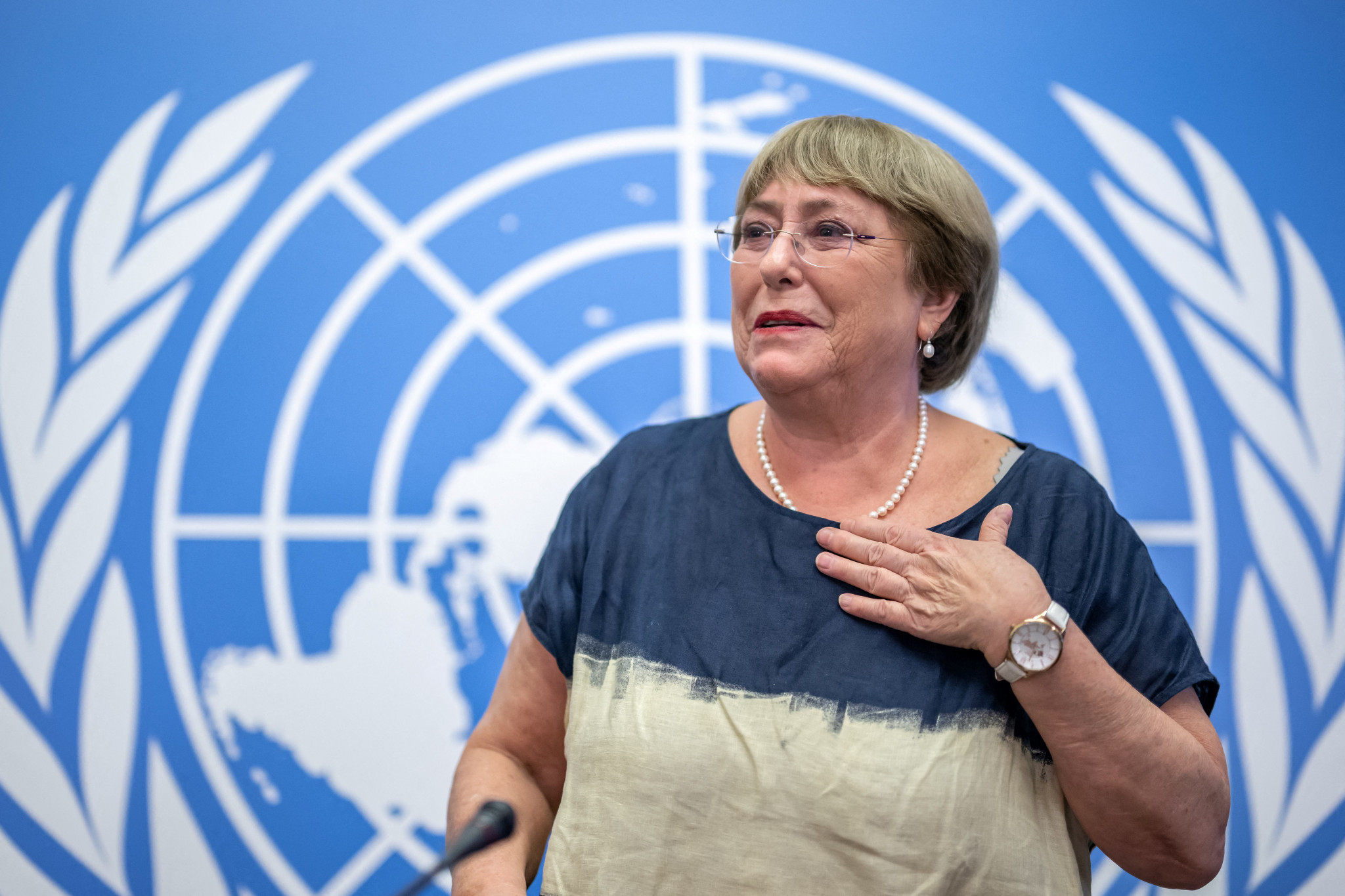 The report was published on Michelle Bachelet's final day as UN High Commissioner for Human Rights, and the failure to publish the report prior to Beijing 2022 faced criticism ©Getty Images