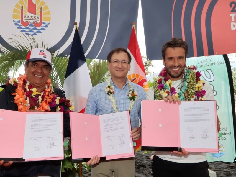 French Polynesia President Fritch affirms commitment to Paris 2024 Torch Relay during Estanguet visit