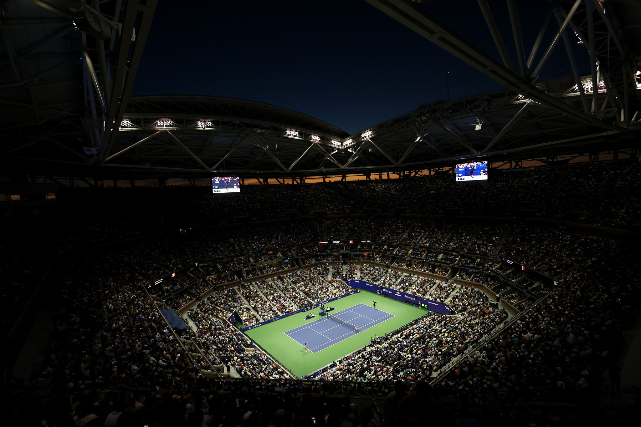 The US Open set a new single-day attendance record yesterday ©Getty Images