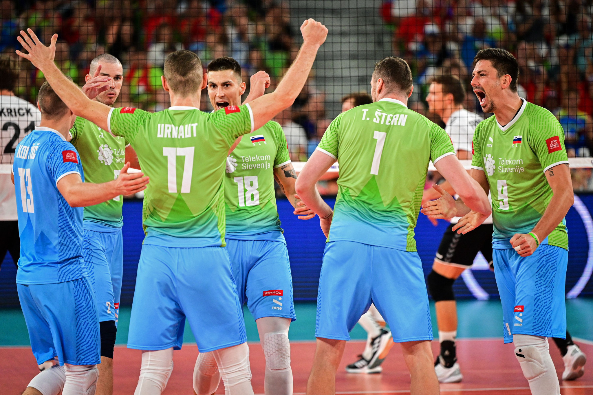 Co-hosts Slovenia reached the Men's Volleyball World Championship quarter-finals for the first time ©Getty Images