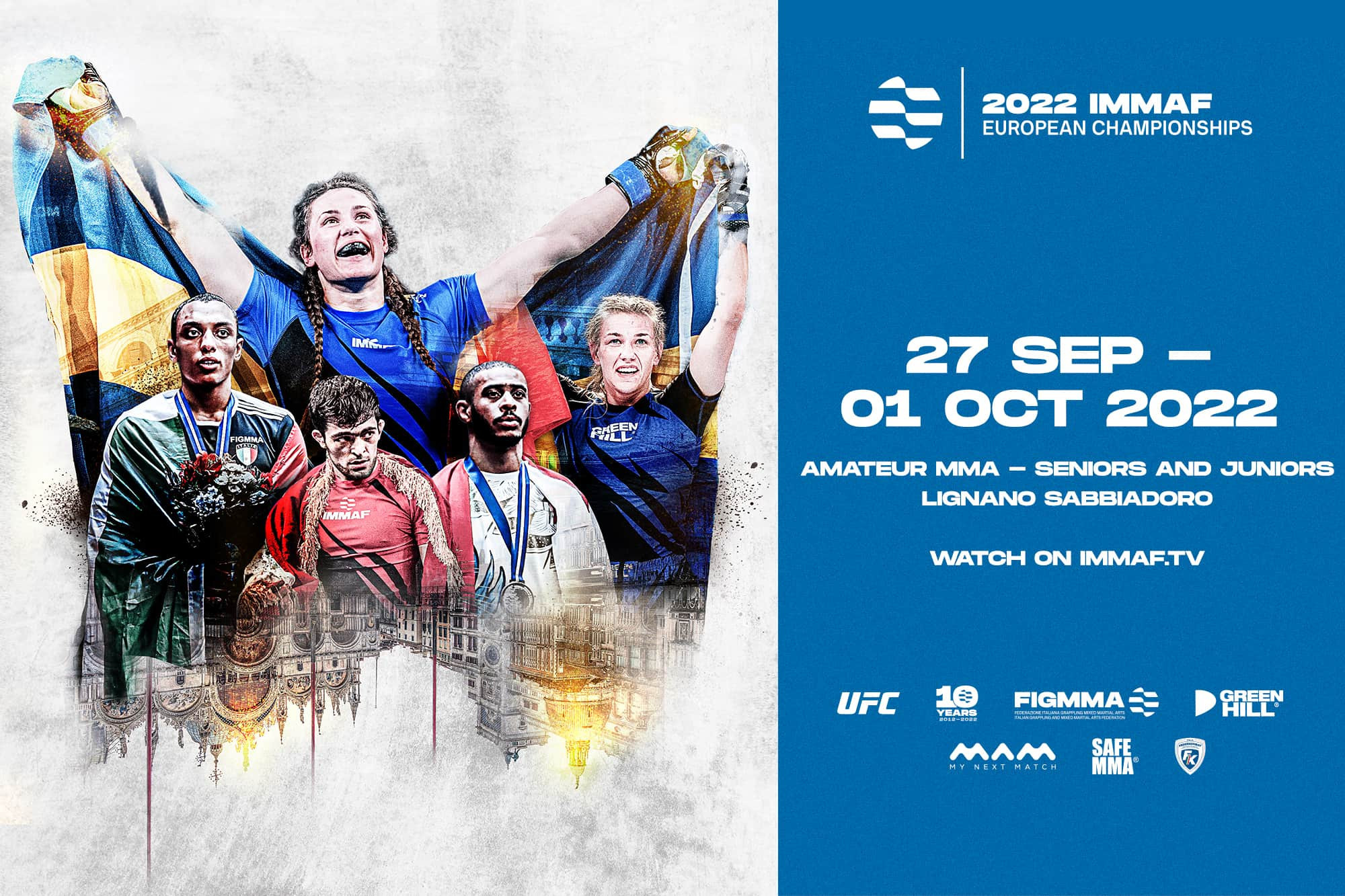The 2022 IMMAF European Championships starts on September 27 ©IMMAF