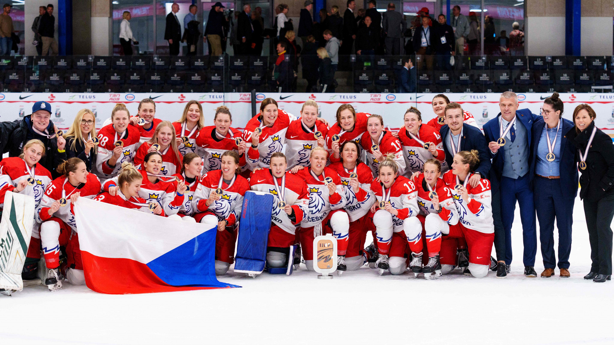 The Czech Republic beat Switzerland 4-2 to earn their first podium finish at the IIHF Women's World Championship ©Getty Images