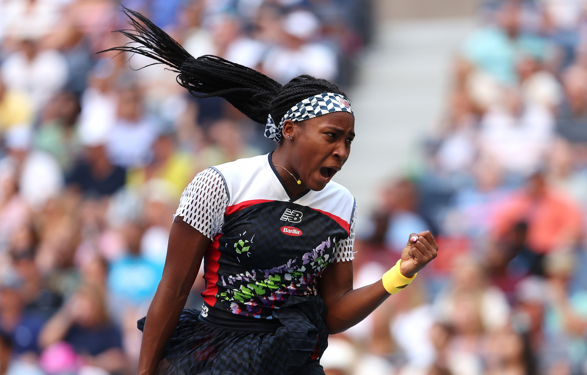 Coco Gauff is through to the quarter-finals of the US Open for the first time ©Getty Images