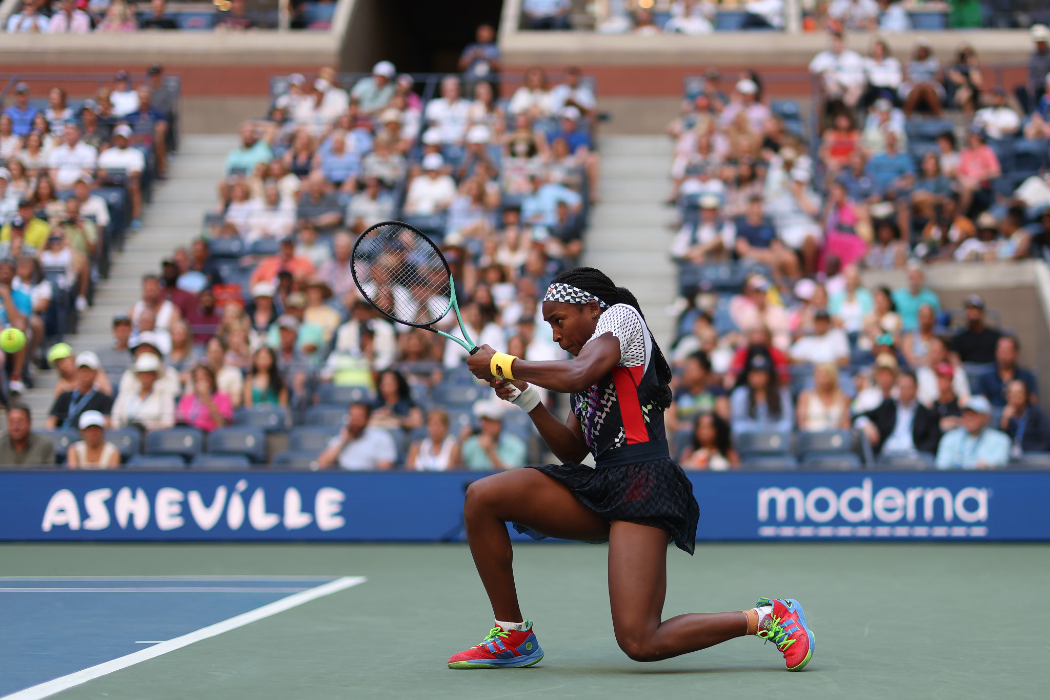 In the women's singles, 18-year-old American Coco Gauff is through to the quarter-finals of the US Open for the first time as well ©Getty Images