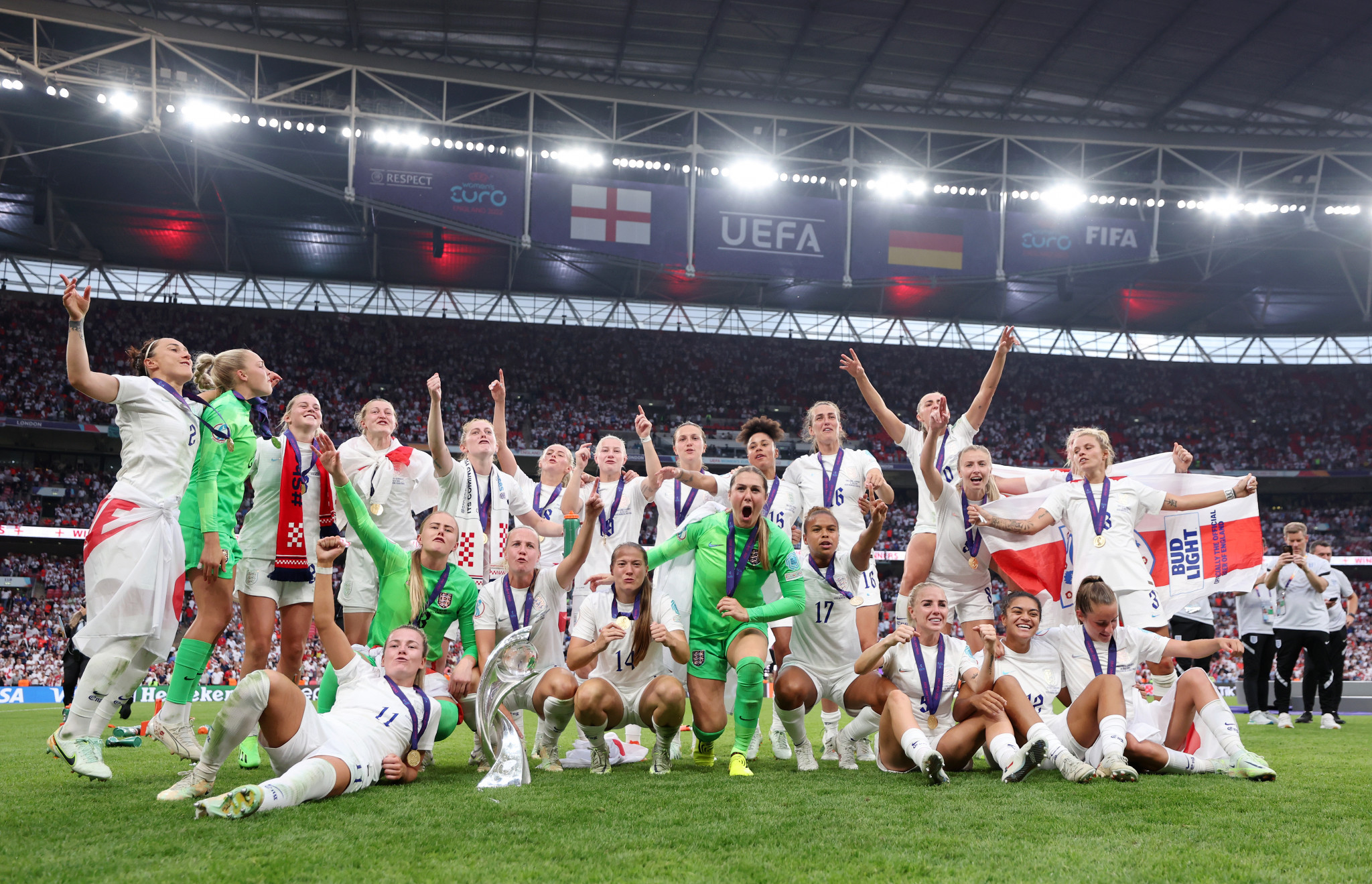 England beat Germany 2-1 to win the UEFA Women's Euro 2022 at Wembley ©Getty Images