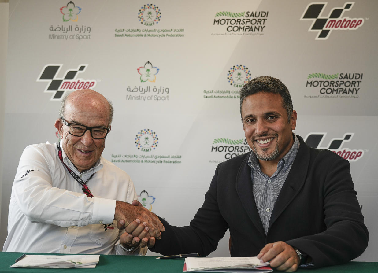 MotoGP is to come to Saudi Arabia in future after a recent agreement ©Saudi Motorsport Company