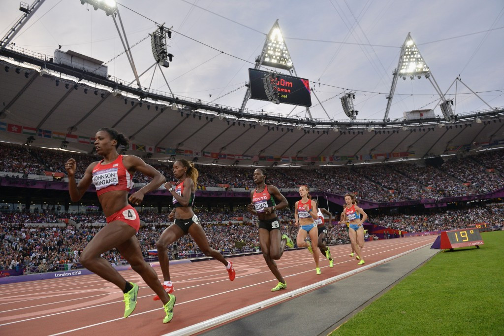  Alysia Montano crossed the line fifth in the 800m final at London 2012 ©Getty Images