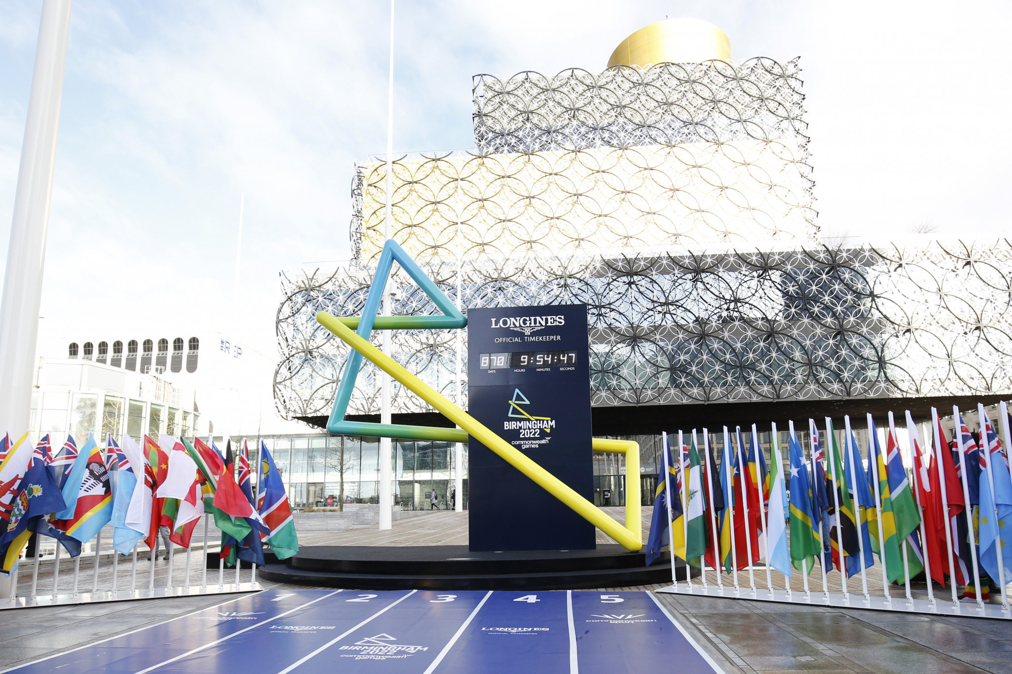 The Birmingham 2022 countdown clock had been based at Centenary Square since March 2020 ©Getty Images