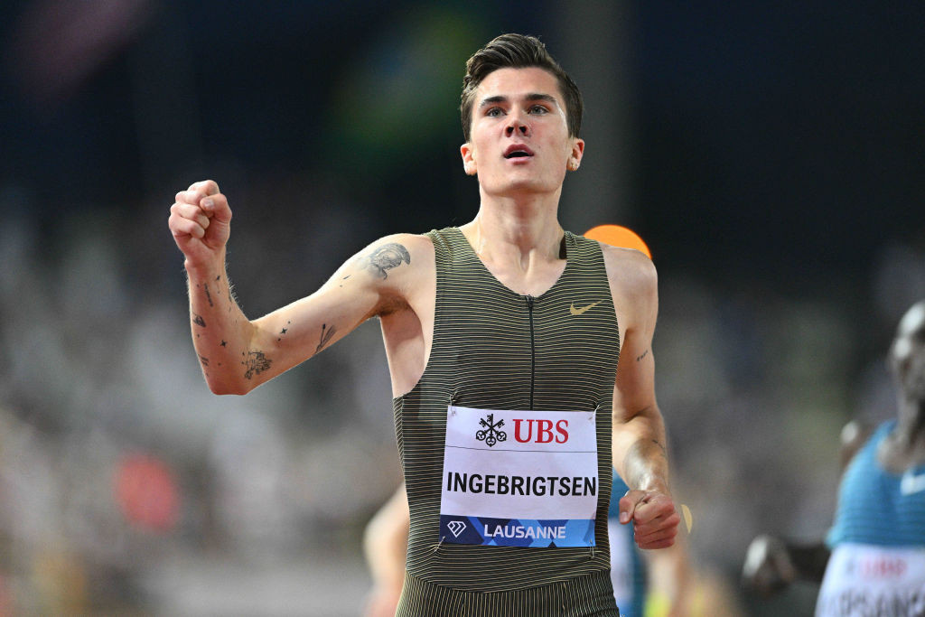 Norway's 21-year-old world, Olympic and European gold medallist Jakob Ingebrigtsen will seek a first Diamond League title in Zurich on Friday night ©Getty Images