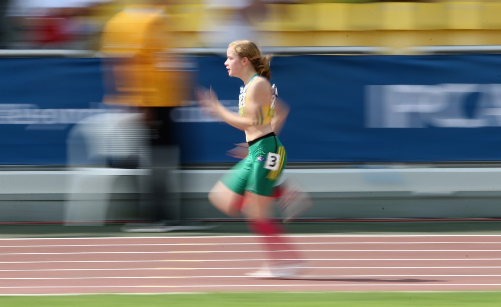Australia's teenage sprinter Isis Holt came second in the public vote