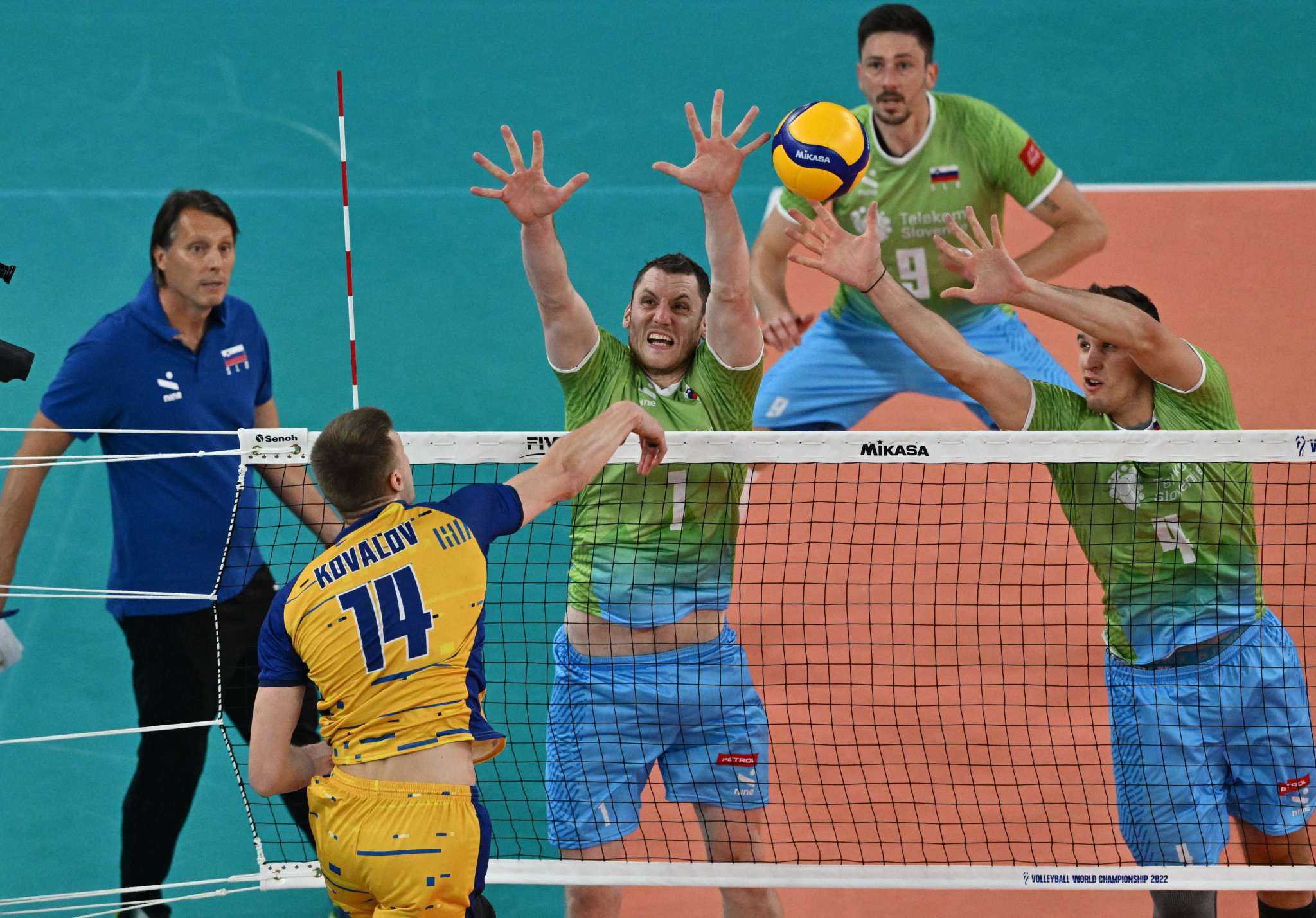 Co-hosts Slovenia proved too strong for Ukraine in front of their home fans ©Getty Images