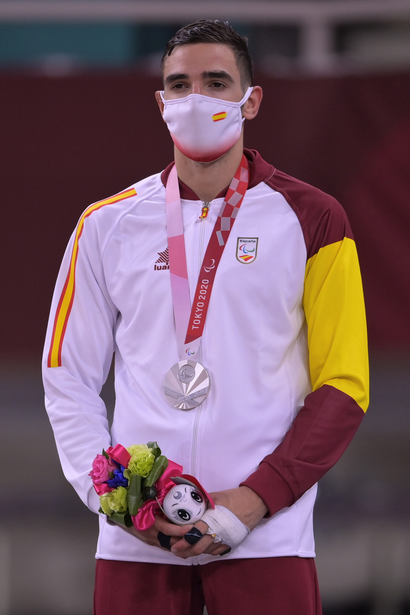 Sérgio Ibáñez won a judo silver medal for Spain at the Tokyo 2020 Paralympics ©Getty Images
