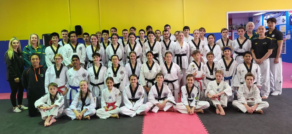 Olympic gold medallist runs Australian Taekwondo training session