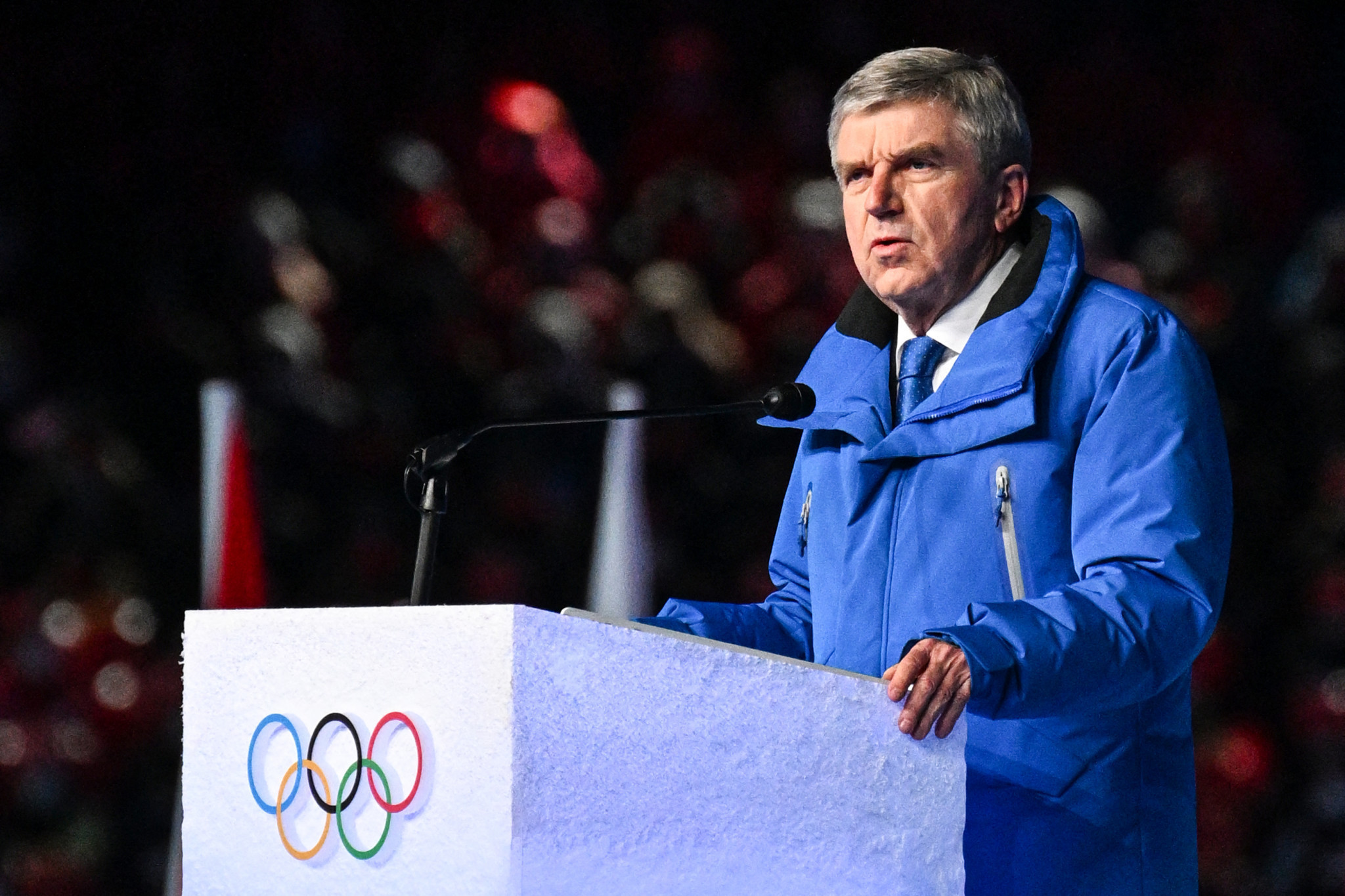 IOC President Thomas Bach would not be drawn on the impact on how Beijing 2022 will be remembered of the UN report on Xinjiang ©Getty Images