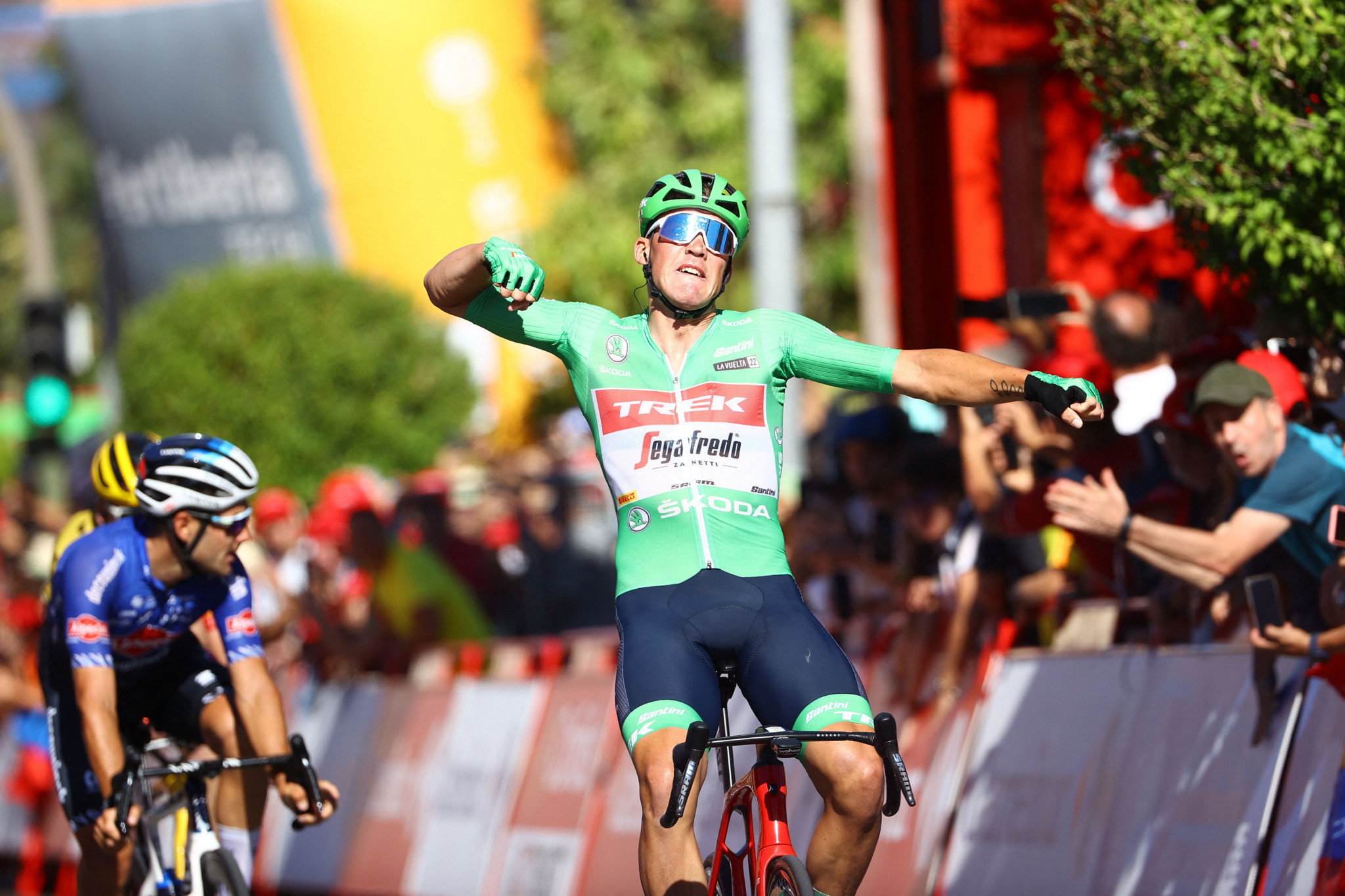 Mads Pedersen has won three stages at the 2022 Vuelta a España ©Getty Images 
