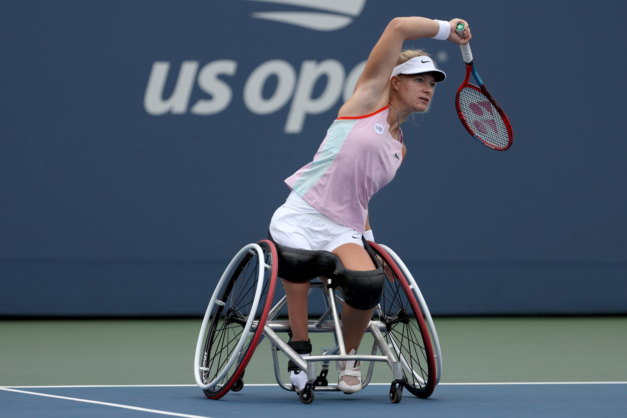 Top seed Diede De Groot of the Netherlands reached the women's wheelchair singles final after beating compatriot Aniek Van Koot ©Getty Images