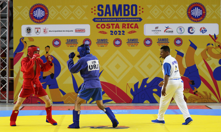 Athletes from seven different countries won gold medals on day one of the Pan American Sambo Championships ©FIAS