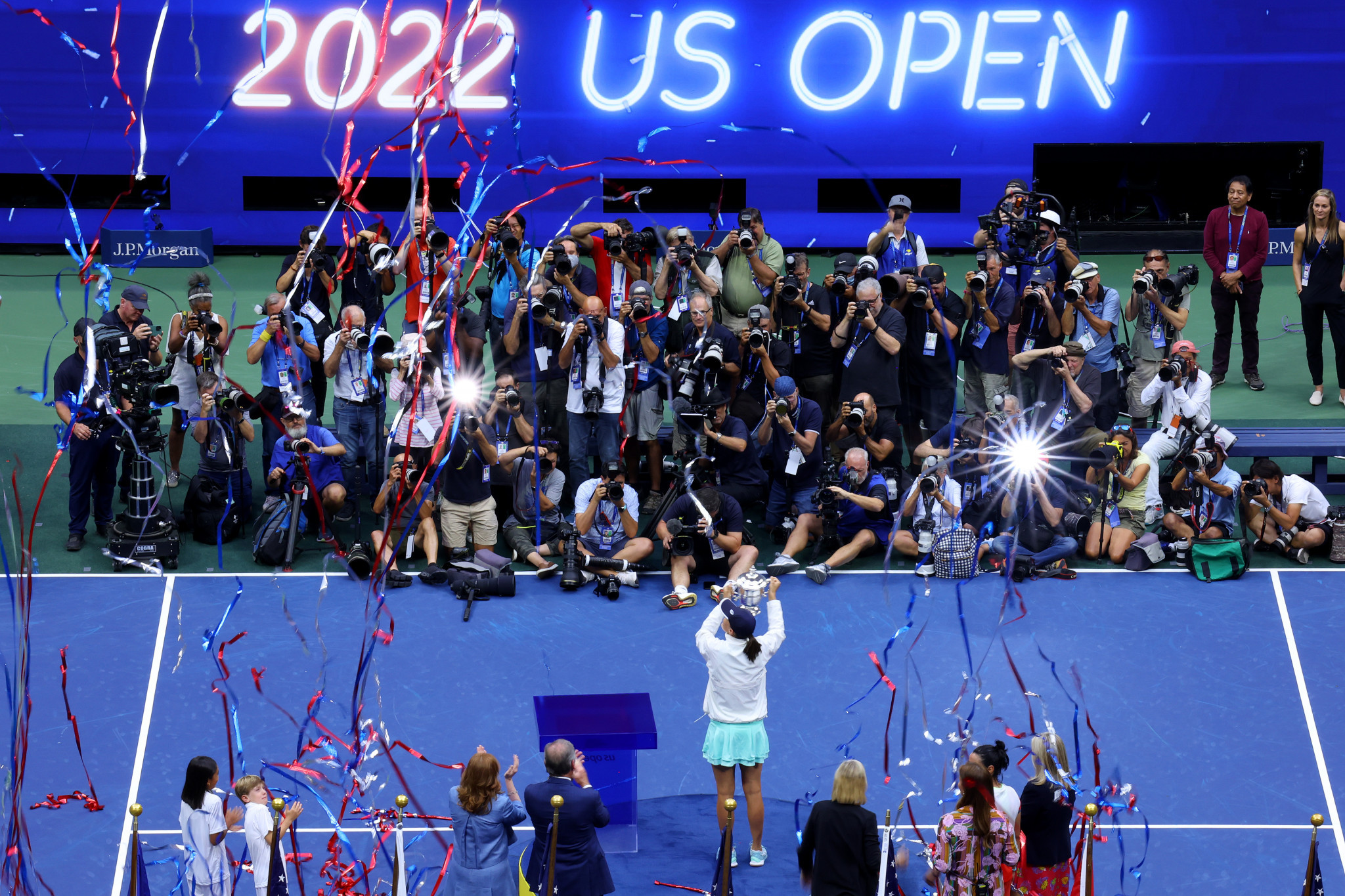 The victory marked Świątek's first triumph at the US Open ©Getty Images