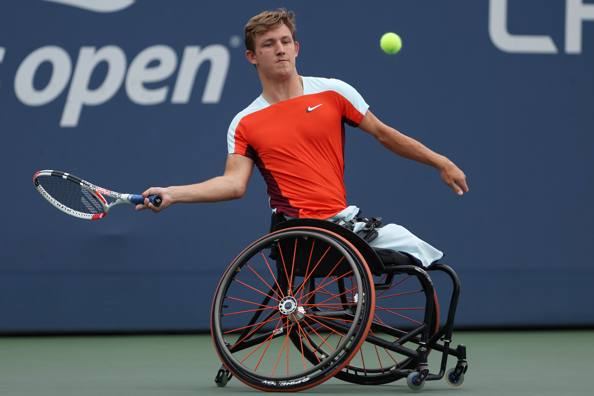 Nils Vink, pictured, was triumphant with his Dutch compatriot Sam Schröder in the quad doubles decider
©Getty Images