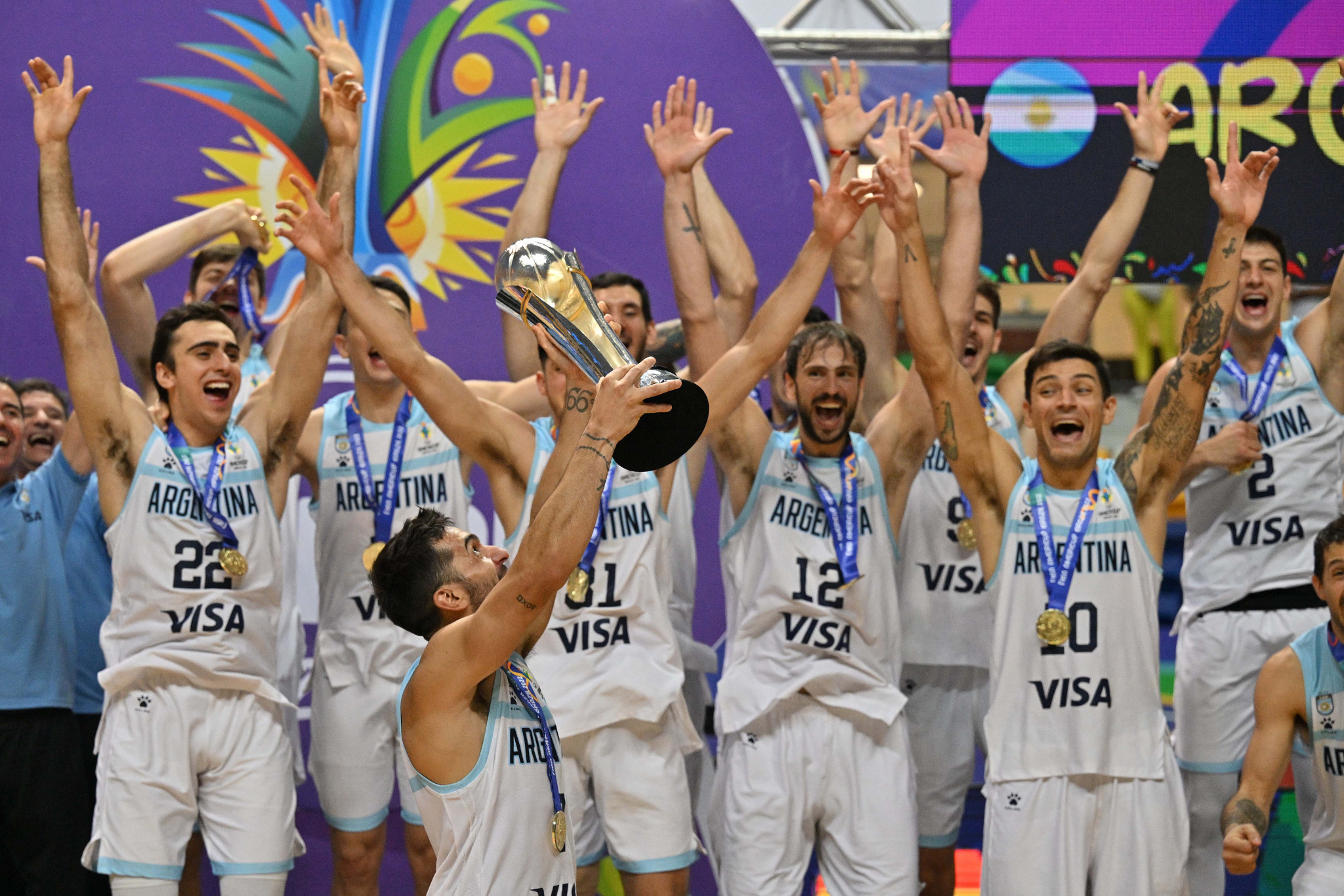 Argentina won their third AmeriCup in Recife ©Getty Images