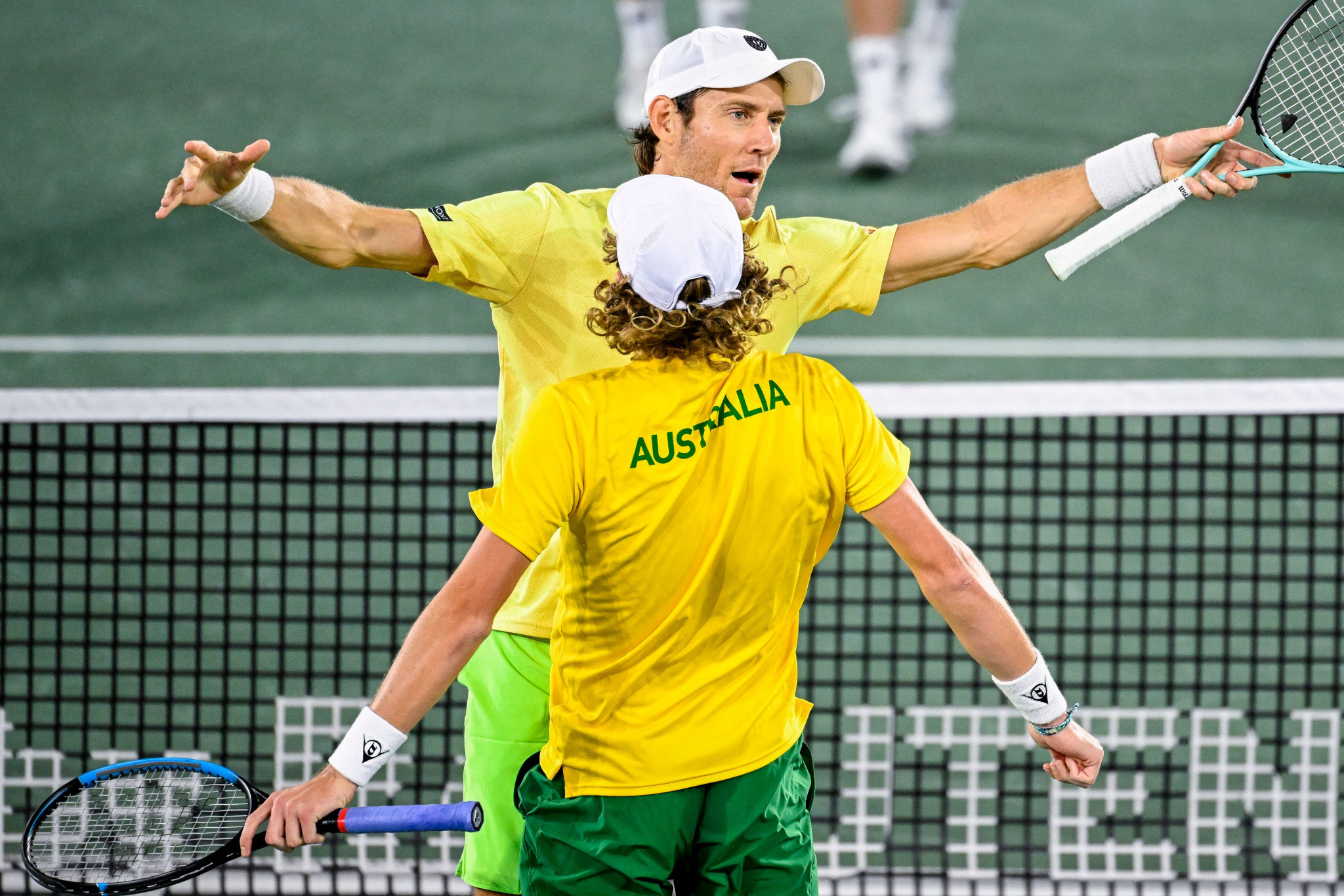 Australia dominant in opening Davis Cup Finals group-stage match