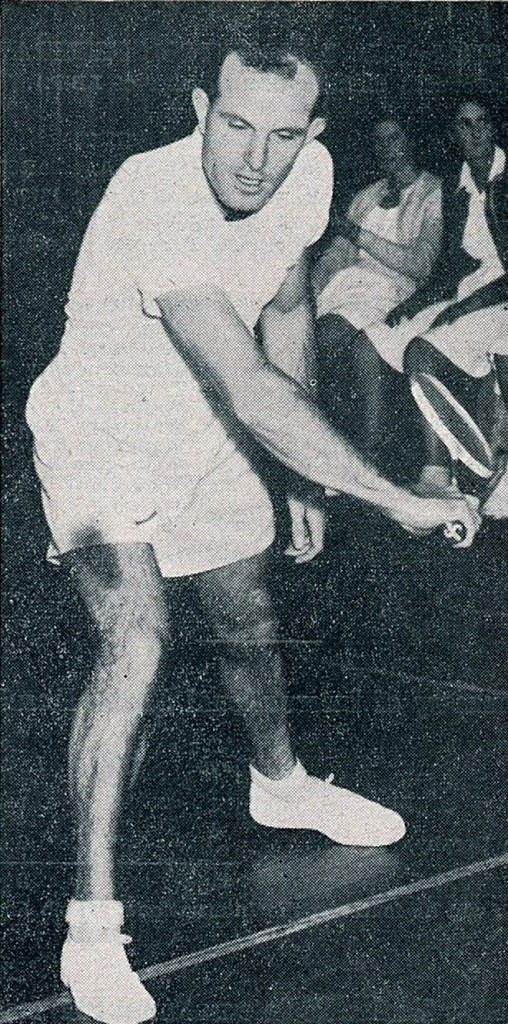 Jeff Robson in his playing days for New Zealand when he played both tennis and badminton ©BWF