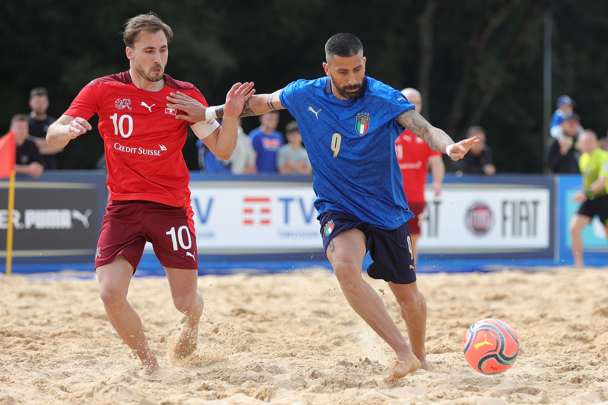 Switzerland and Italy are two of the men's qualifiers for the European Beach Soccer League ©Getty Images