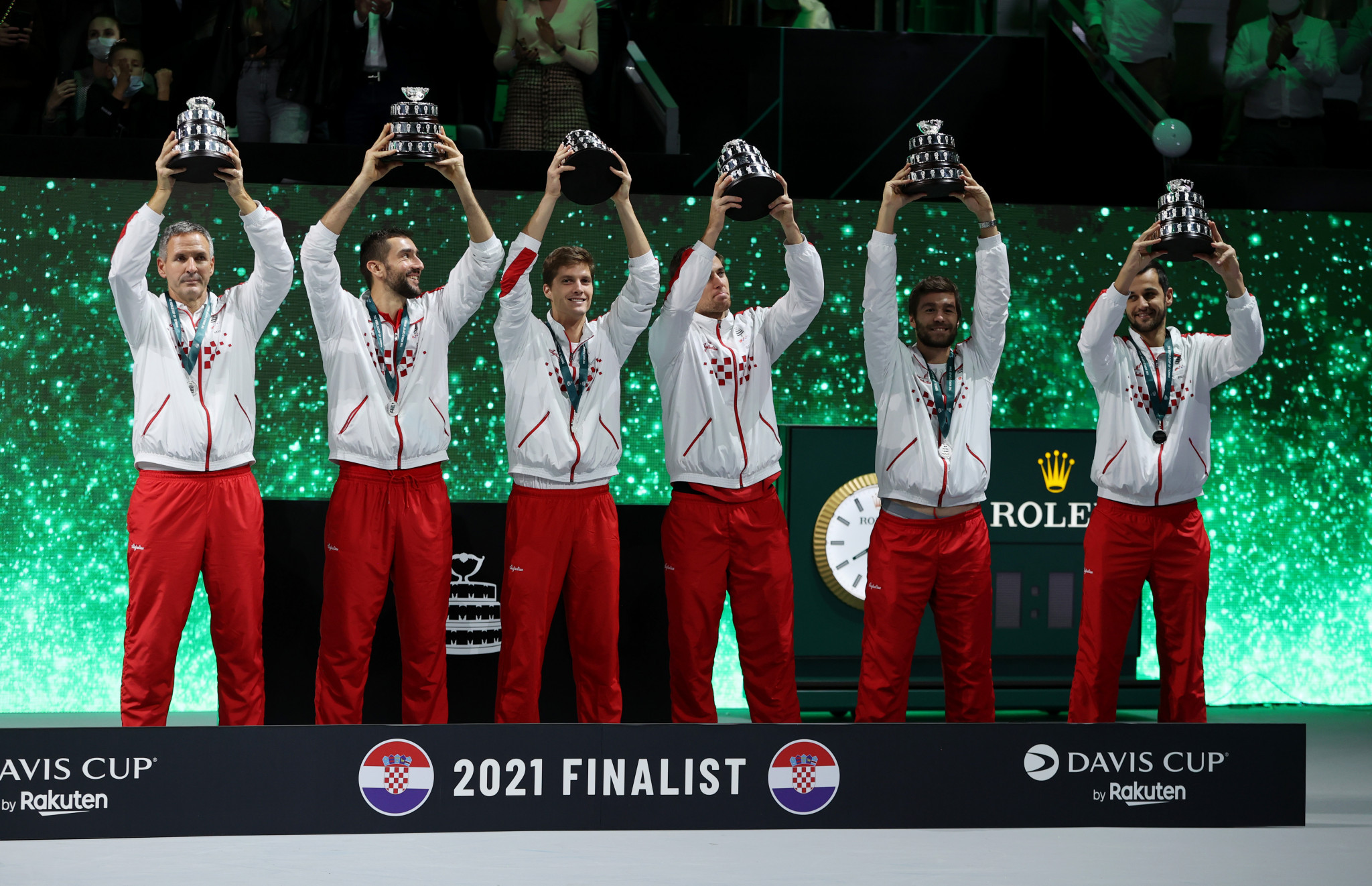Croatia, 2021 Davis Cup Finals runners-up, were beaten in their first match against Italy ©Getty Images
