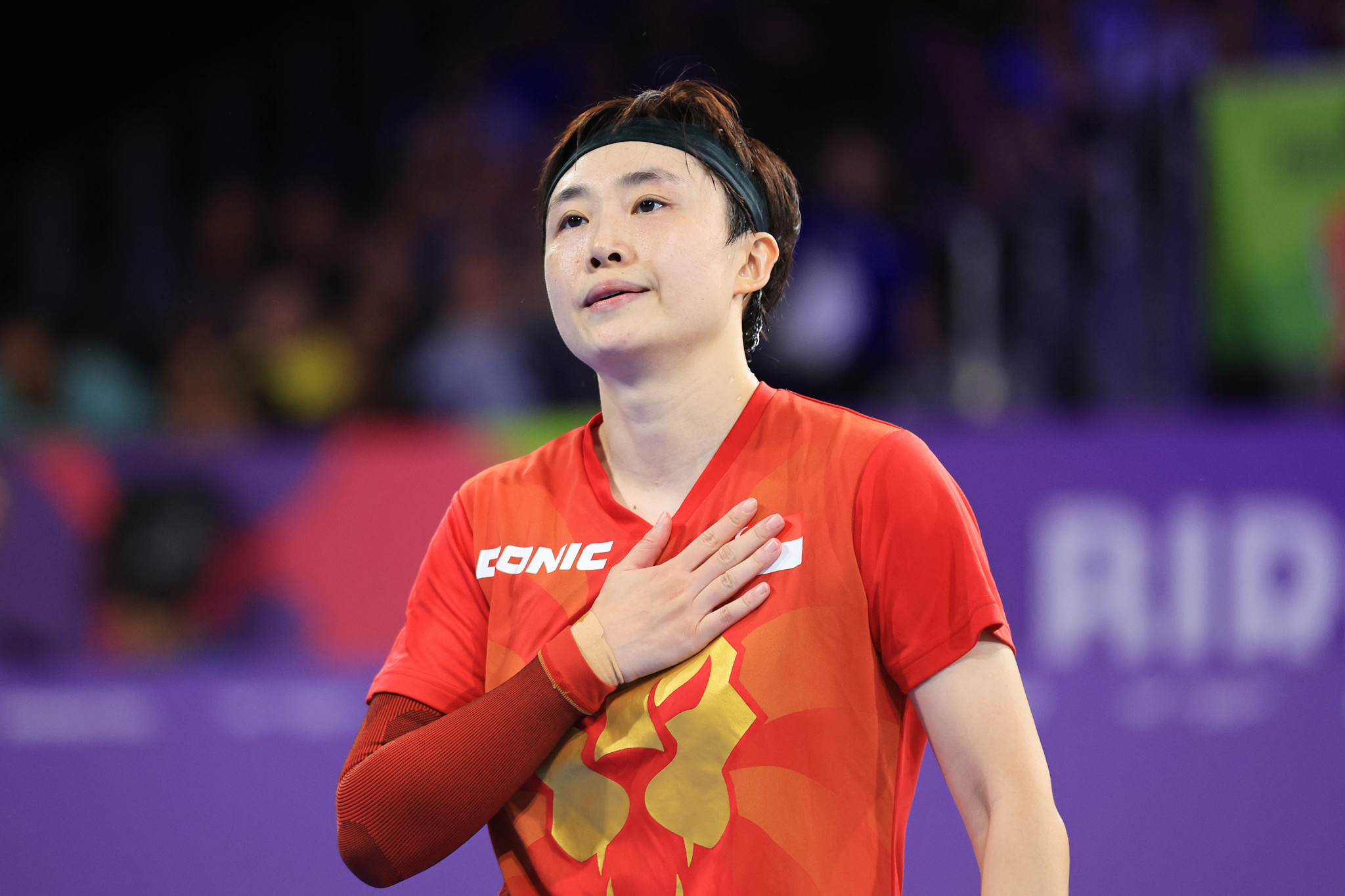 Feng Tianwei won three of Singapore's gold medals at Birmingham 2022 ©Getty Images