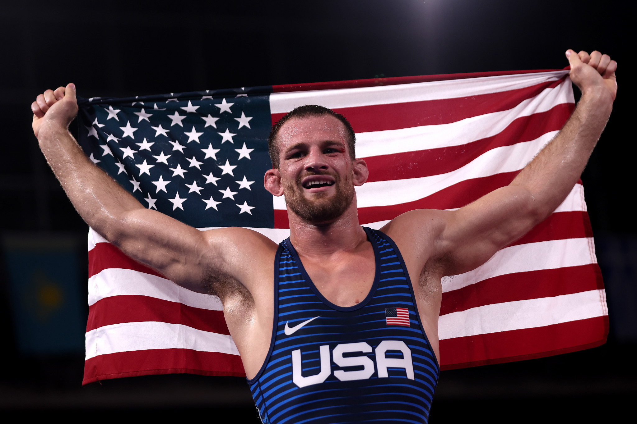 Tokyo 2020 champion David Morris Taylor III was among the US gold medallists on day seven of the World Wrestling Championships ©Getty Images