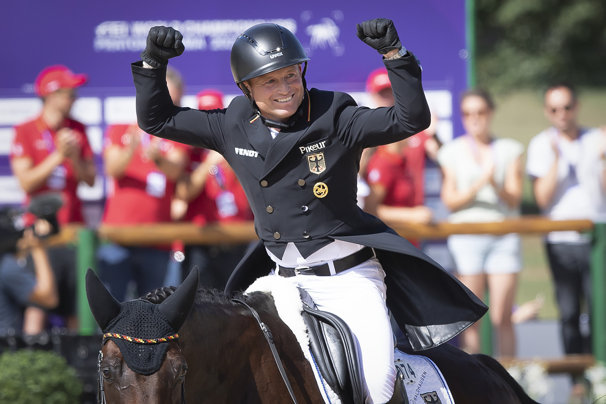 Germany's Michael Jung recorded the second highest individual dressage score in World Eventing Championships history ©FEI/Richard Juilliart