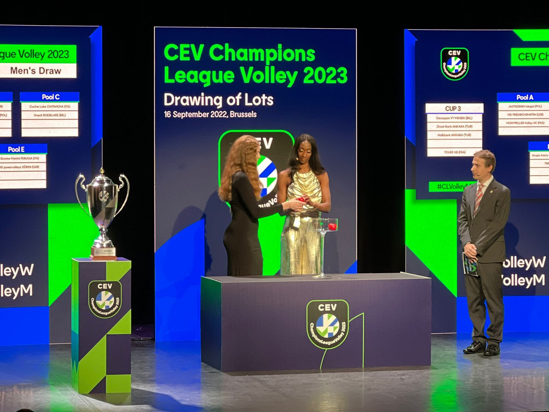 The CEV Champions League draw took place today in Brussels ©CEV
