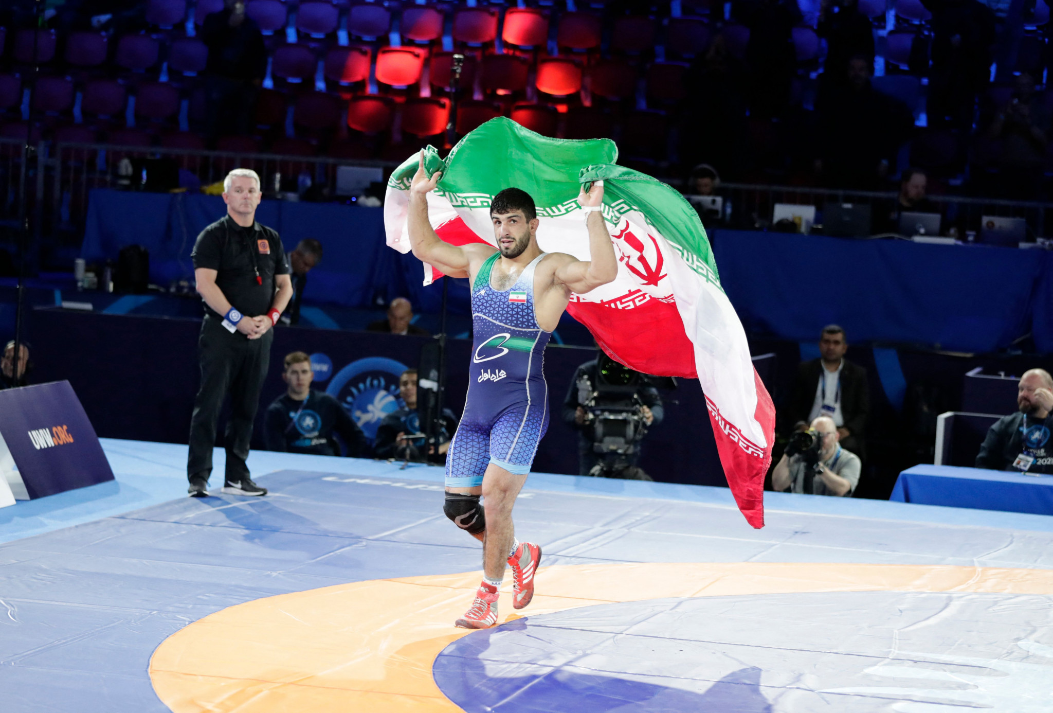 Kamran Ghasempour retained the men's under-92kg freestyle world title ©Getty Images