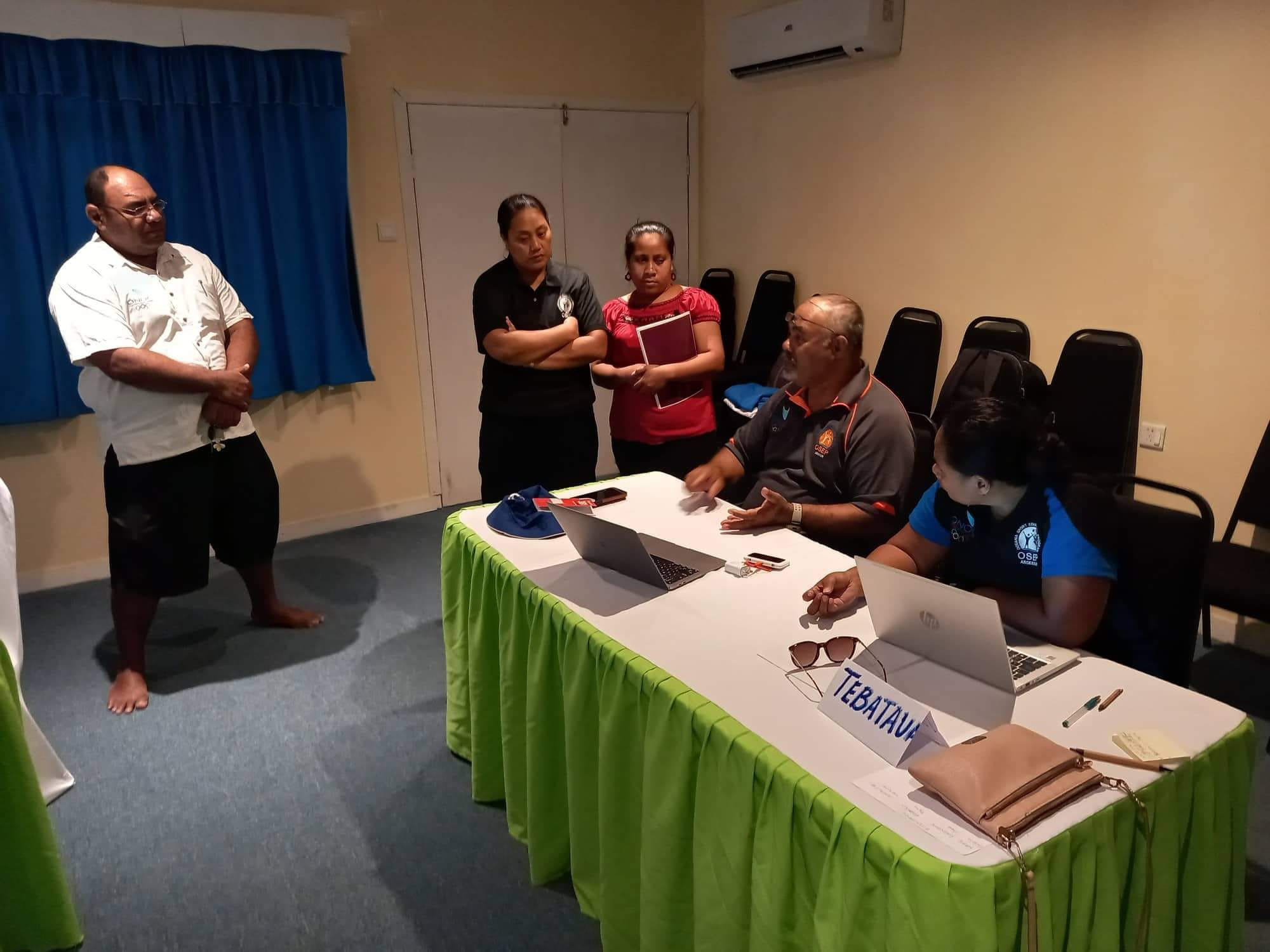 A relicensing training workshop was held by Kiribati National Olympic Committee with OSEP Team Kiribati members ©KNOC