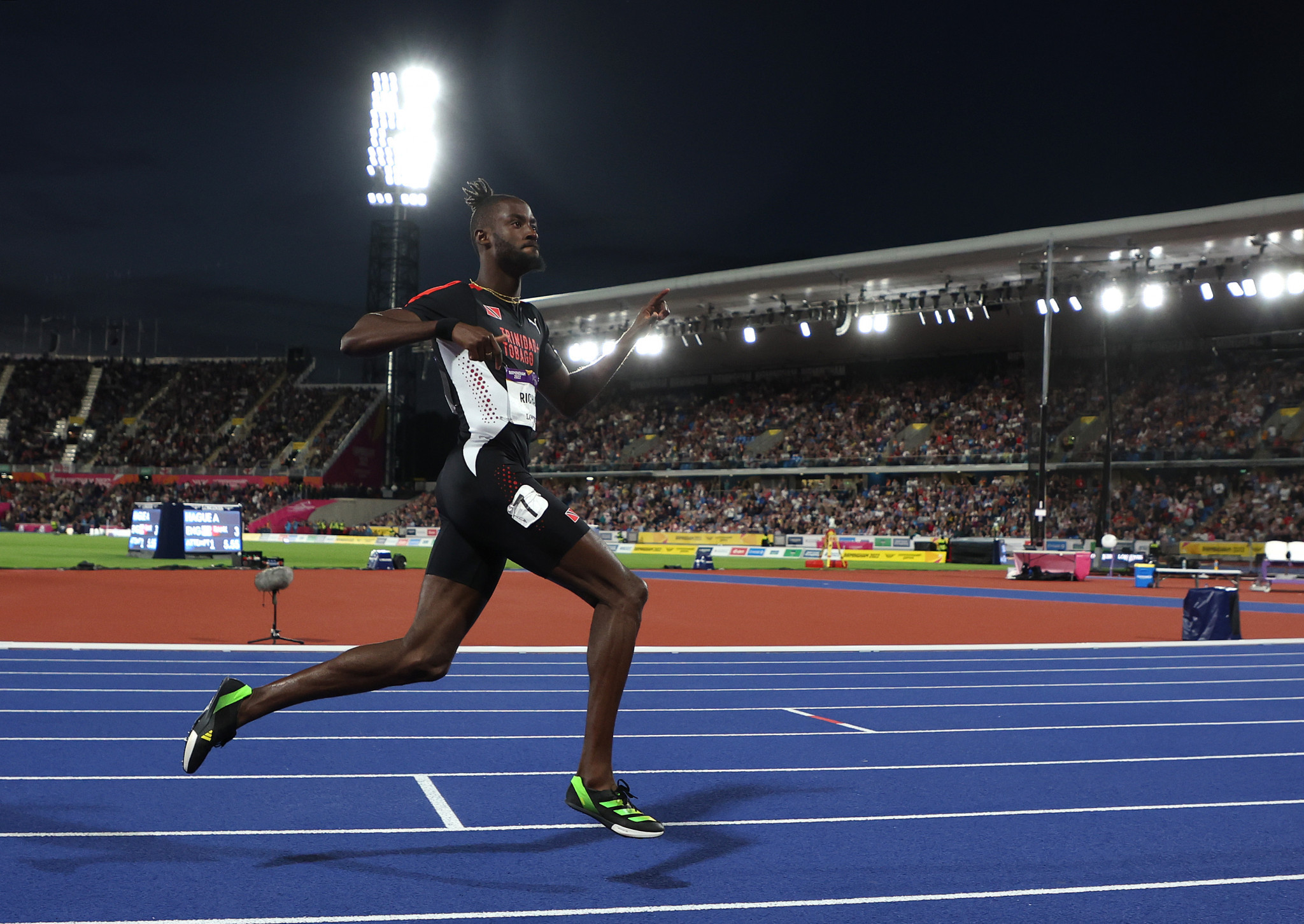 Jereem Richards has been awarded more than $4,000 for his double-winning Commonwealth Games performance ©Getty Images