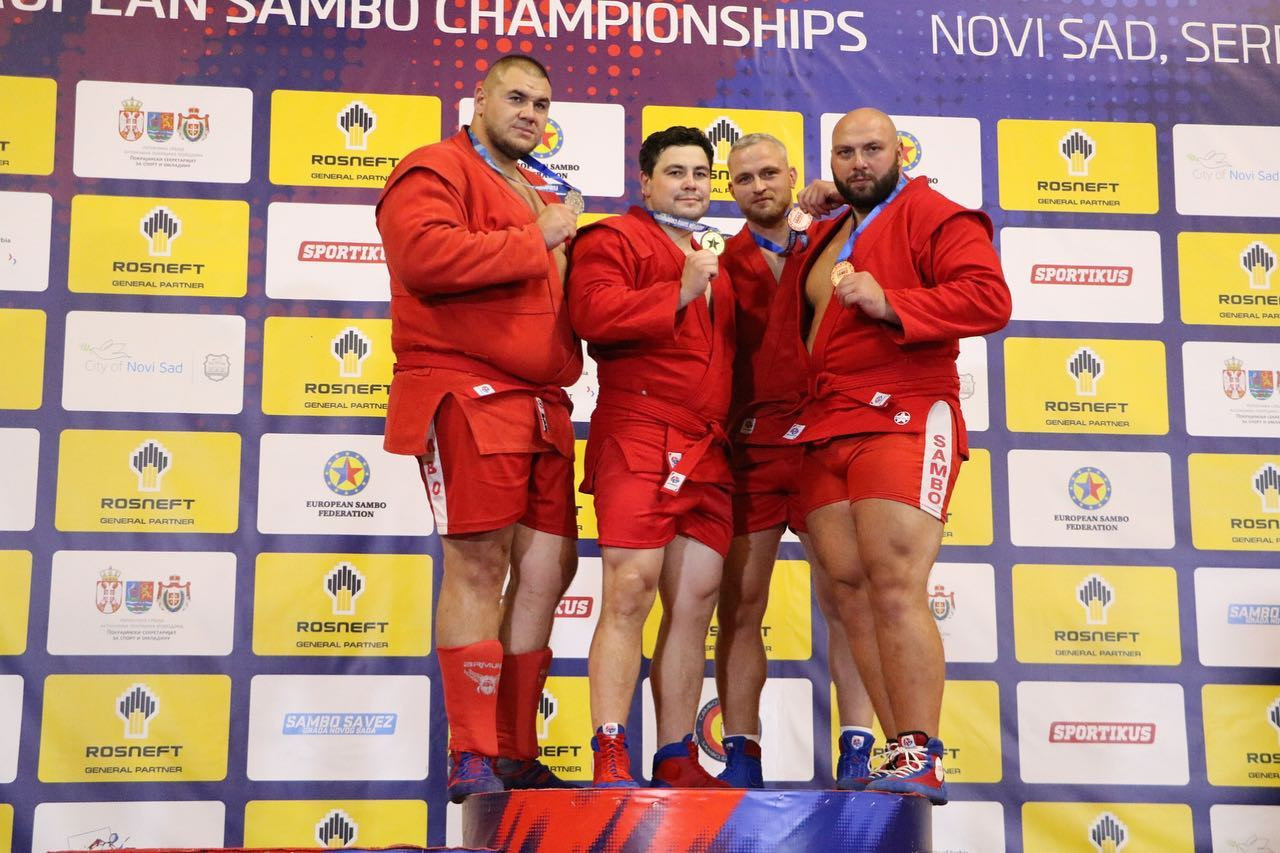 Neutral athletes from Russia won all 10 gold medals on the final day of the European Sambo Championships ©FIAS