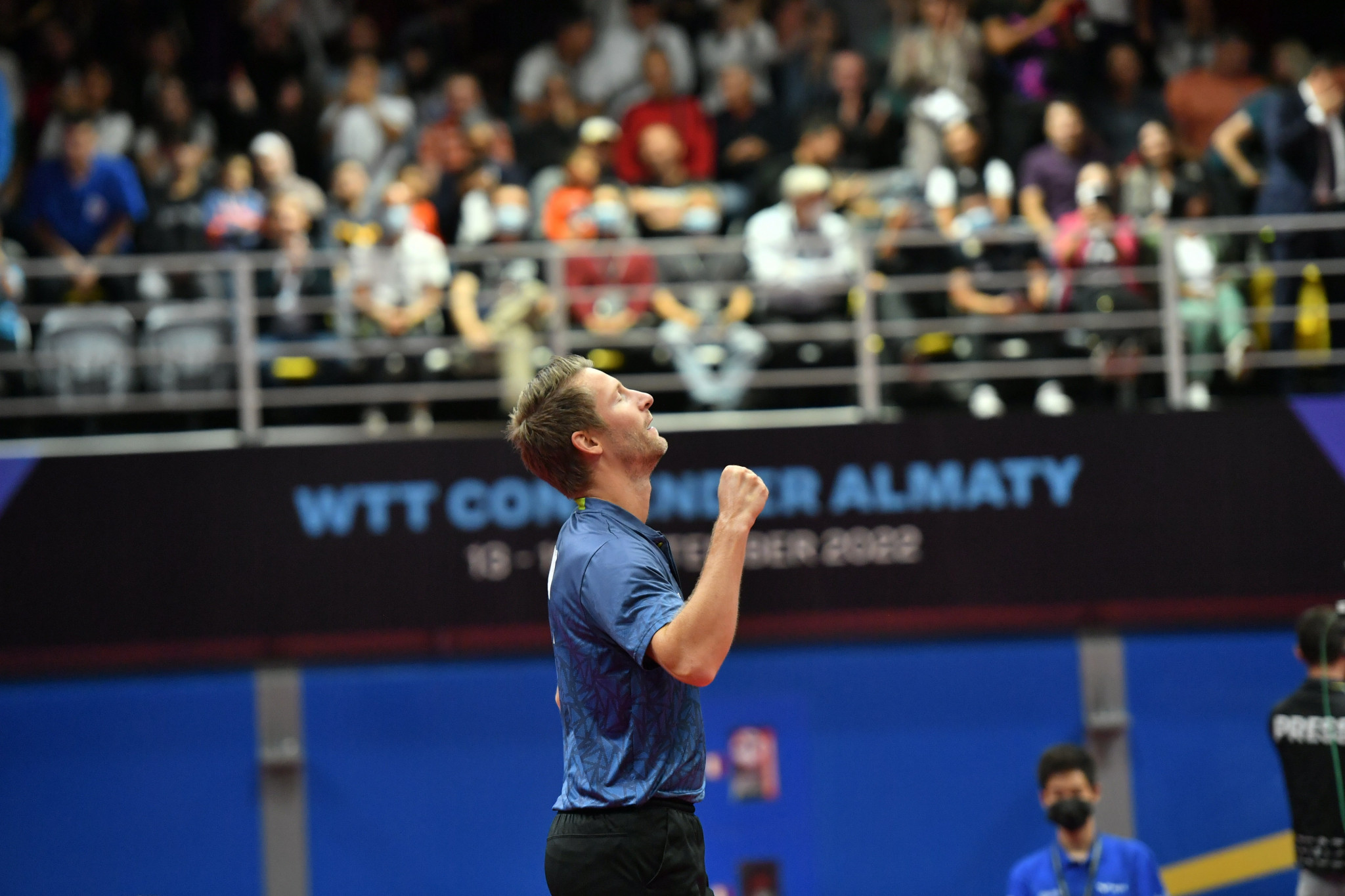 Ruwen Filus came from three games down to win the men's singles gold in Almaty ©WTT