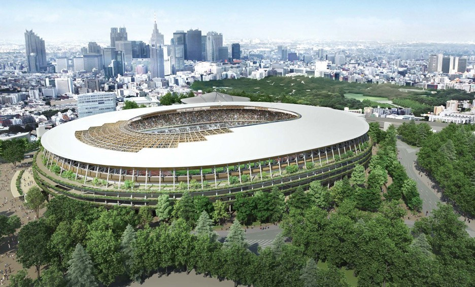 The architect of Tokyo's new National Stadium has dismissed concerns over a potential fire risk at the venue ©JSC