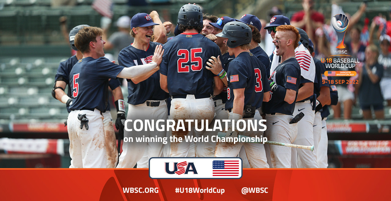The United States beat Chinese Taipei 5-1 in the final ©Twitter/WBSC