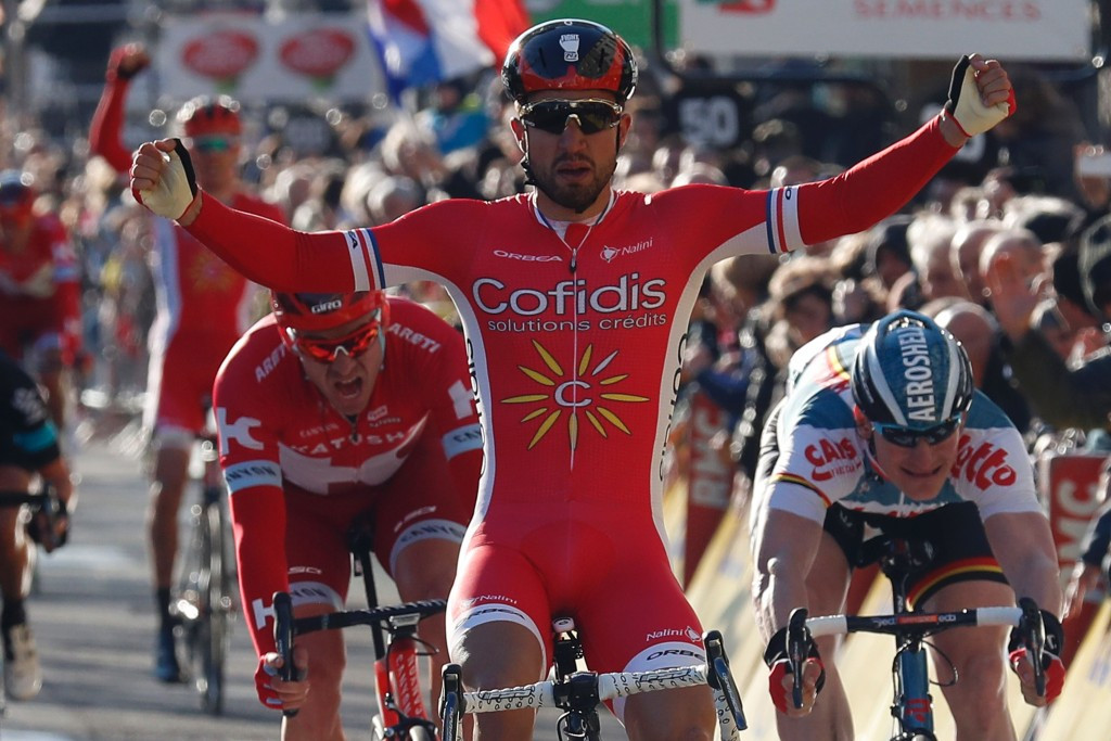 Nacer Bouhanni sprinted to victory on stage four of Paris-Nice ©Getty Images