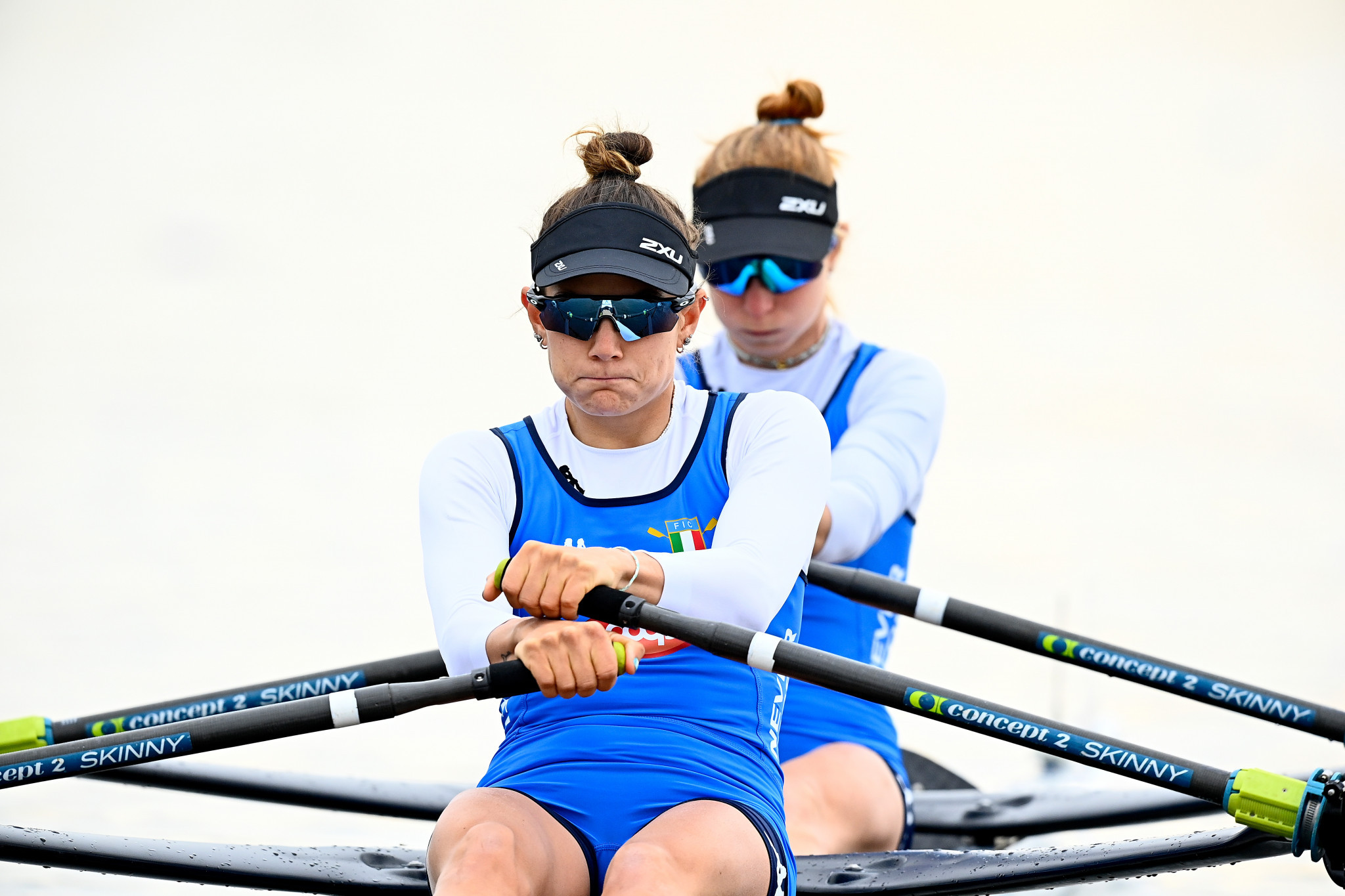 Italy's Valentina Rodini and Federica Cesarini could only place fourth in their lightweight women's double scull semi-final ©Getty Images